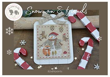 Snowman & Friends cross stitch pattern by De Mere En Fille