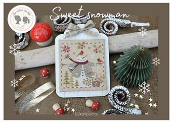 Sweet Snowman cross stitch pattern by De Mere En Fille