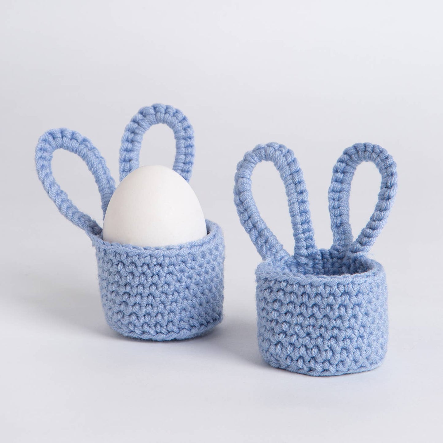 Bunny Egg Cup Trio Easy Crochet Kit