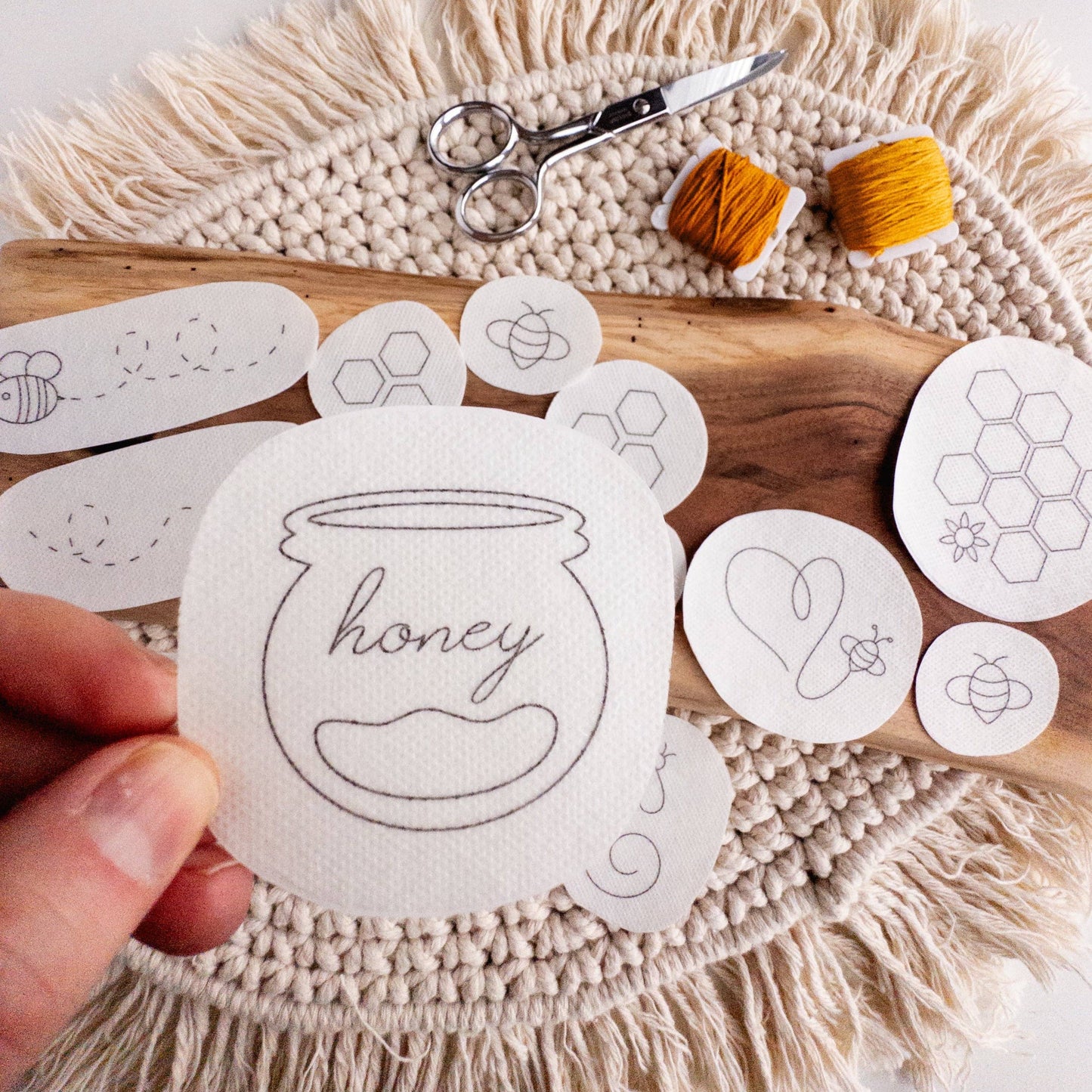 Stick and Stitch Bee Embroidery Patterns