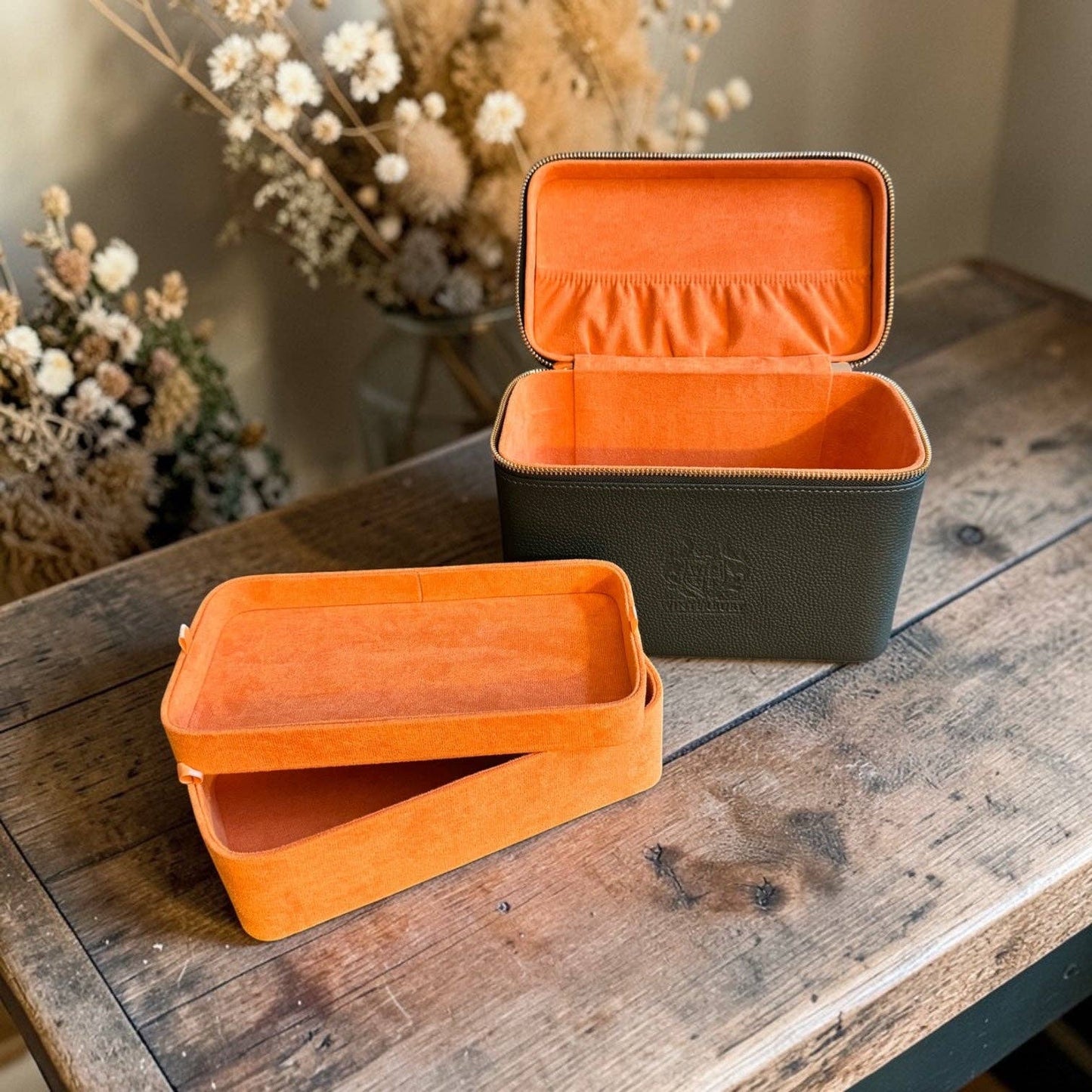 WinterBury Double Tray Needlework Sewing Case
