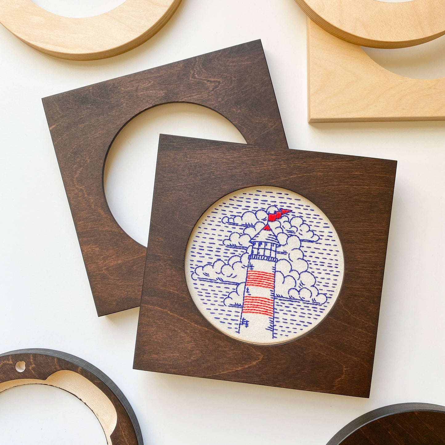 Modern Embroidery Hoop Frame for 6" Hoops