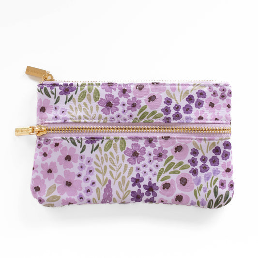 Lilac Floral Pouch