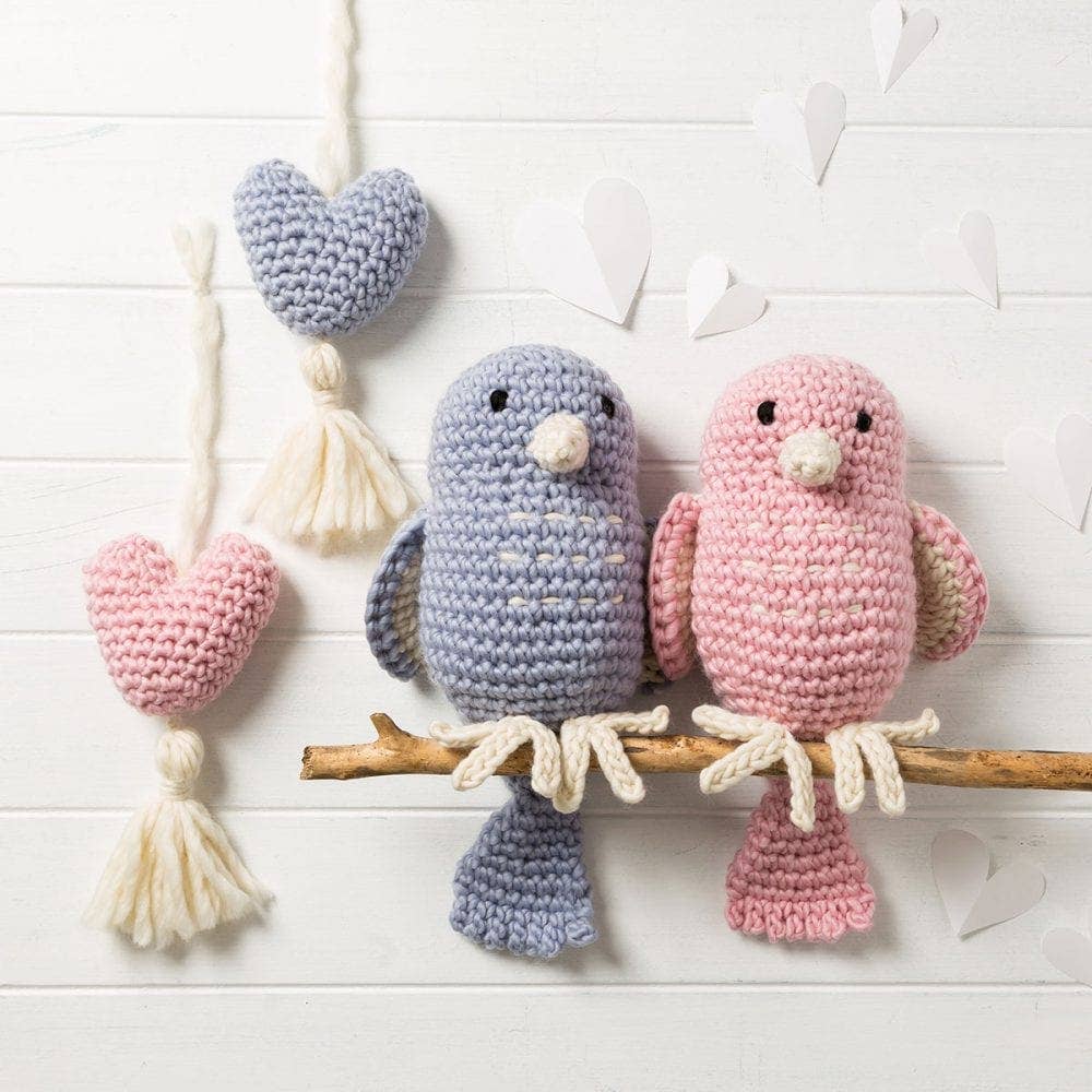 Valentine Love Birds Crochet Kit