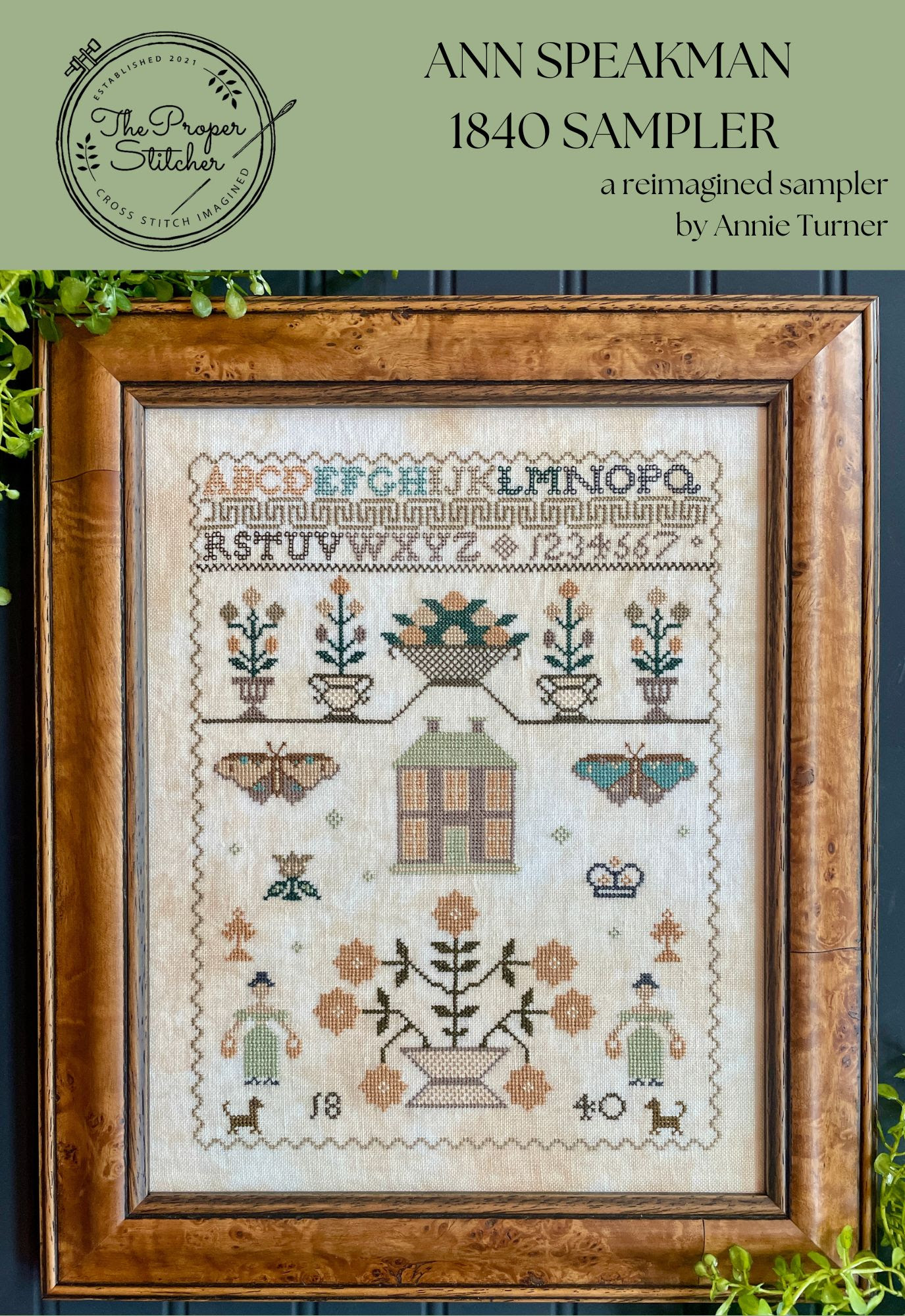 Ann Speakman 1840 Sampler