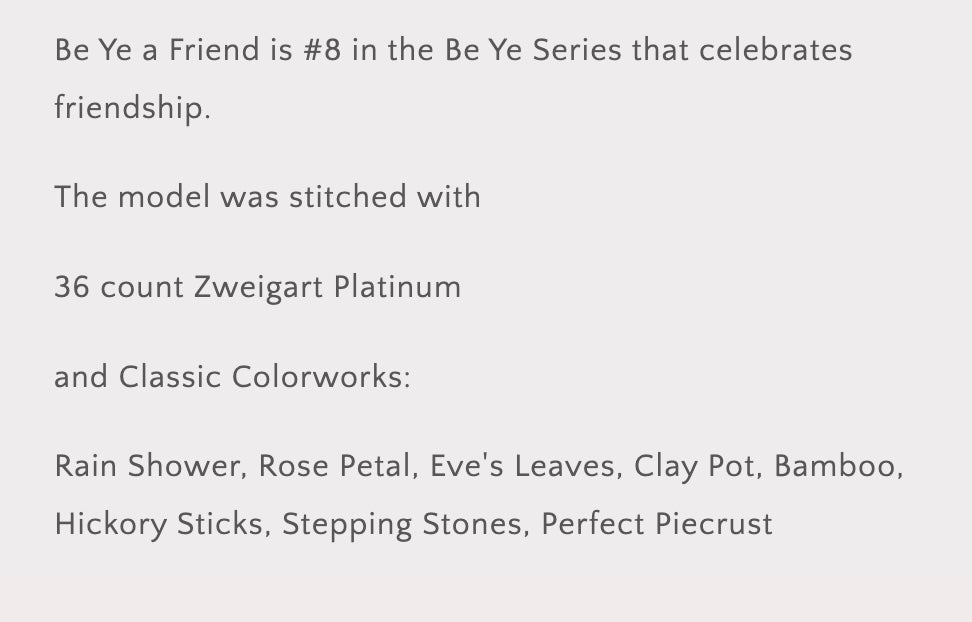 Be Ye A Friend