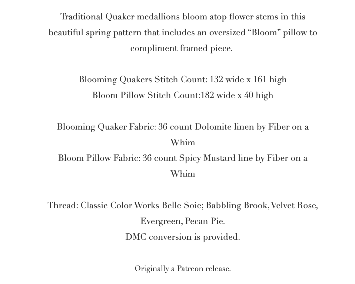 Blooming Quakers