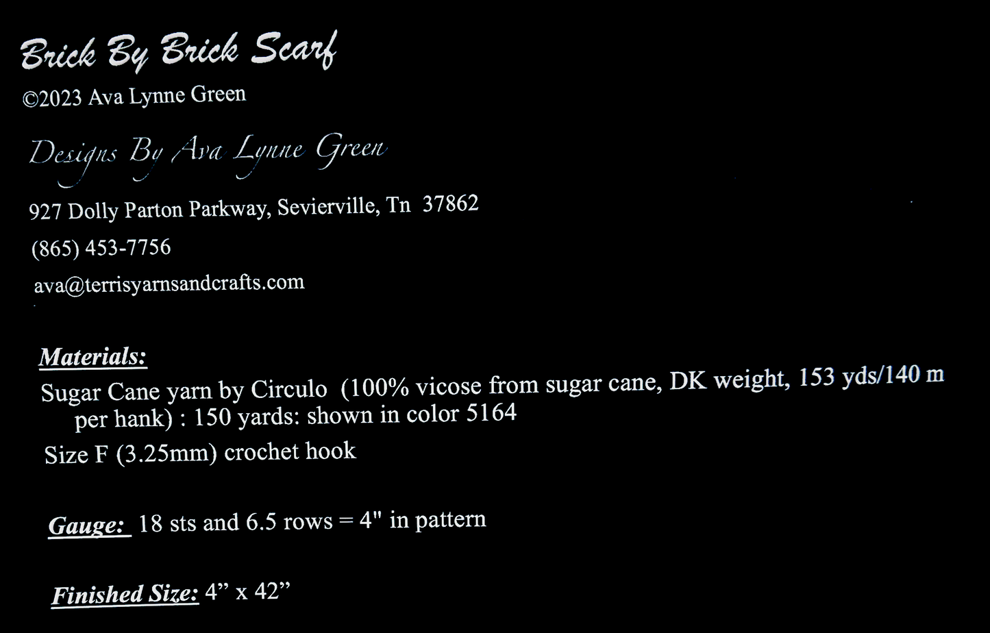 Brick by Brick Scarf