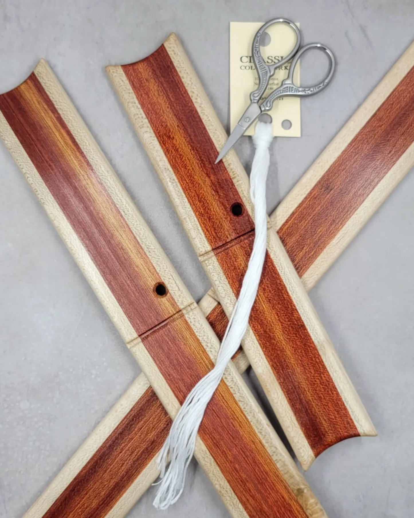 Intricate Floss Winder (multiple hard woods)