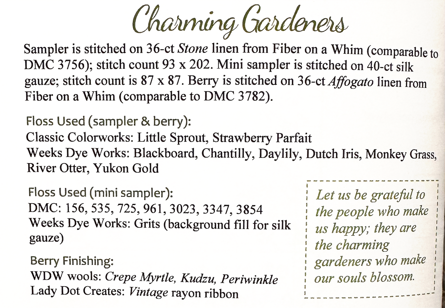 Charming Gardeners