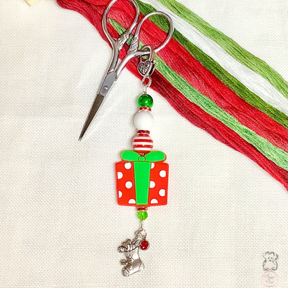 Exclusive Christmas Scissor Fob or Zipper Pull