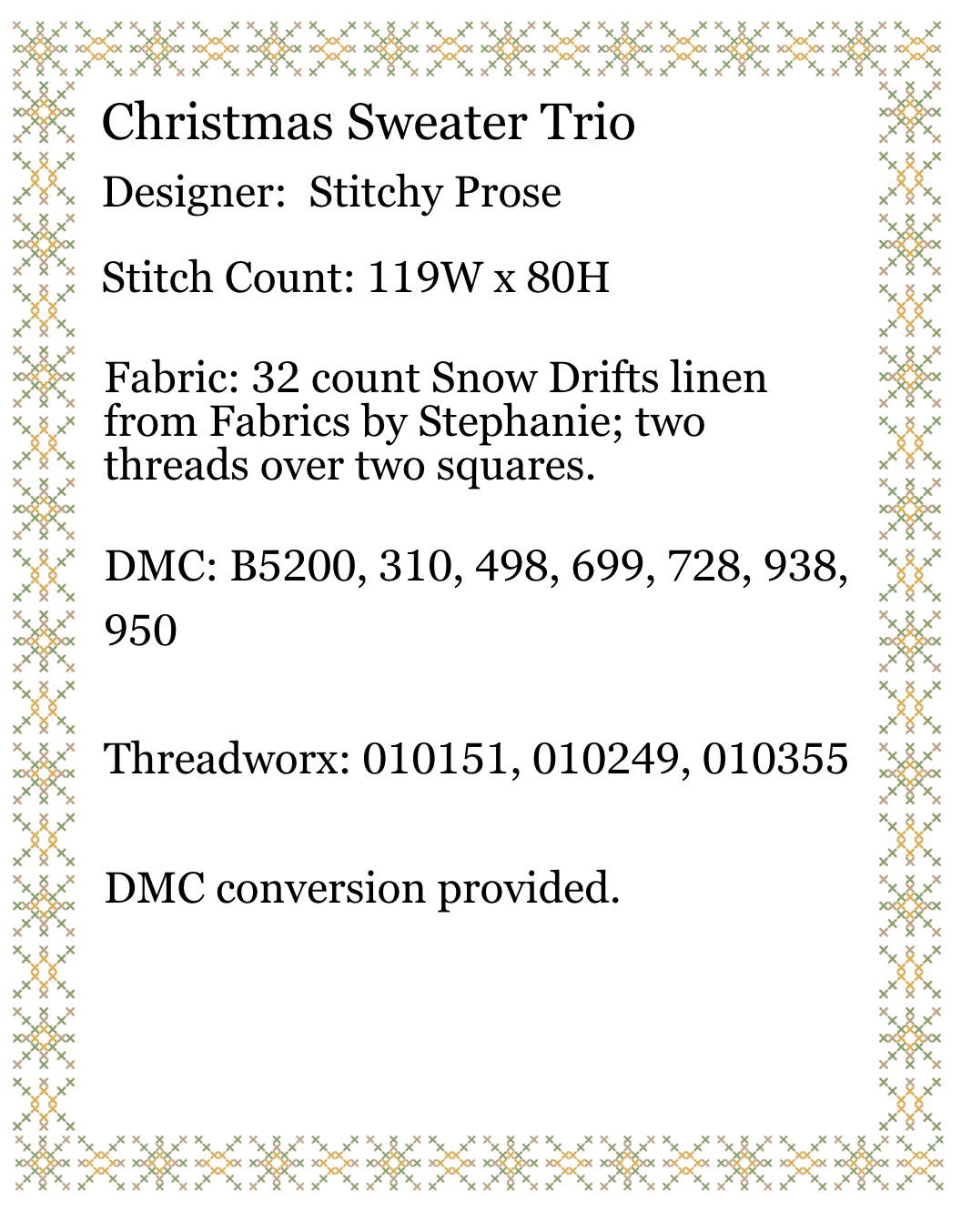 Christmas Sweater Trio