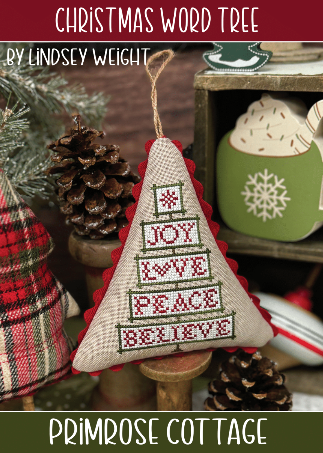 Christmas Word Tree – Thread the Needle Stitchery LLC