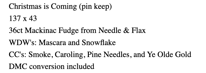 Christmas is Coming Pinkeep