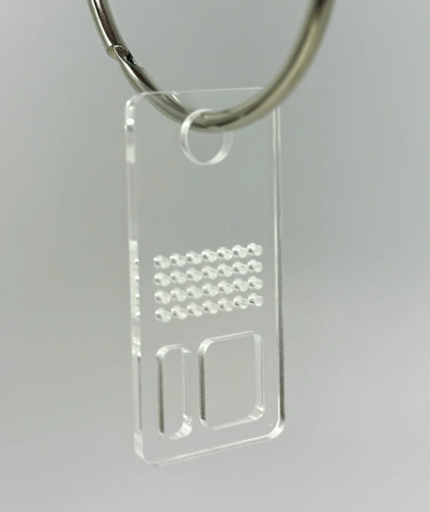 Clear Stitchable Acrylic Floss Drops (set of 20)