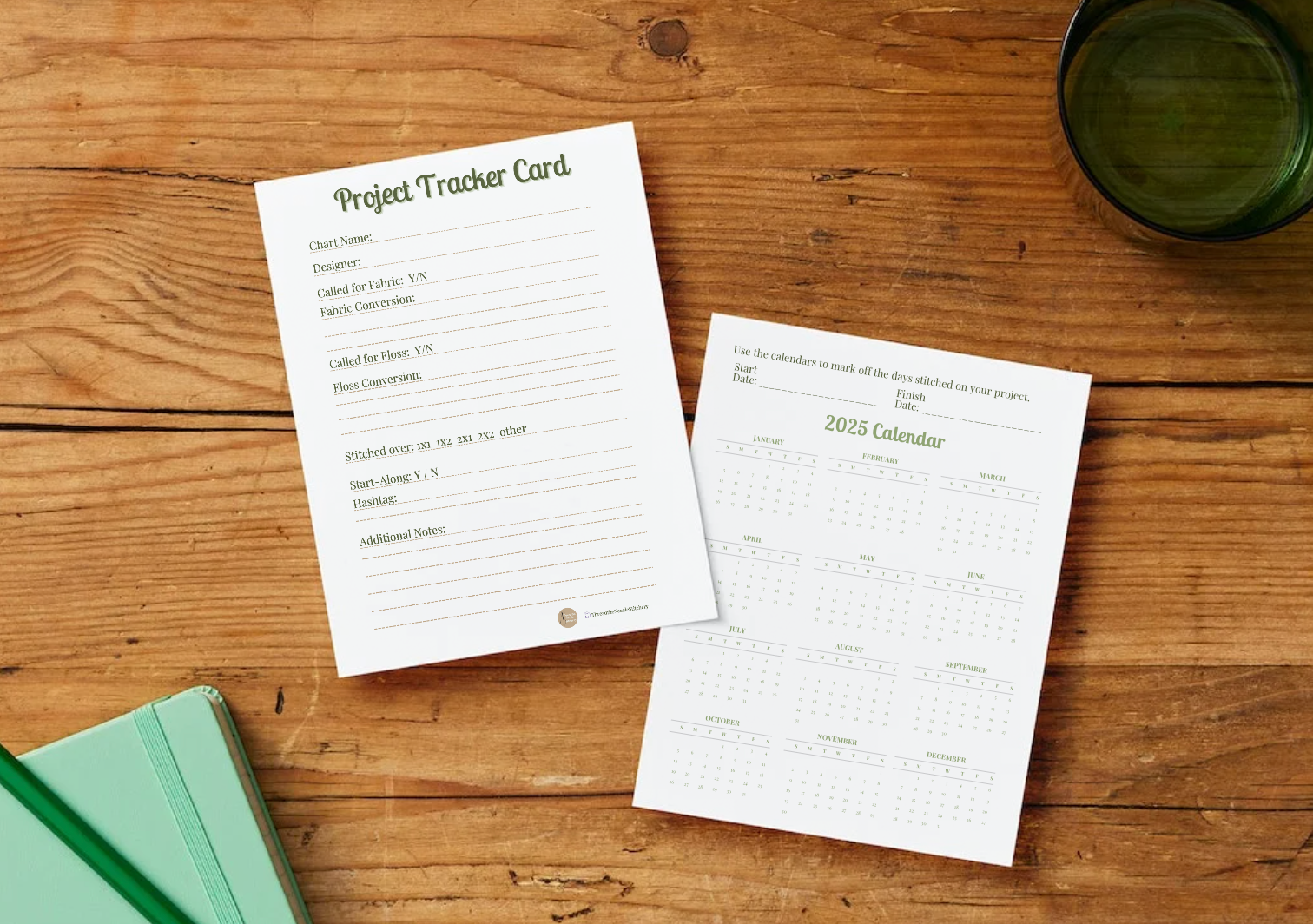 Project Tracker Cards – Thread the Needle Stitchery LLC