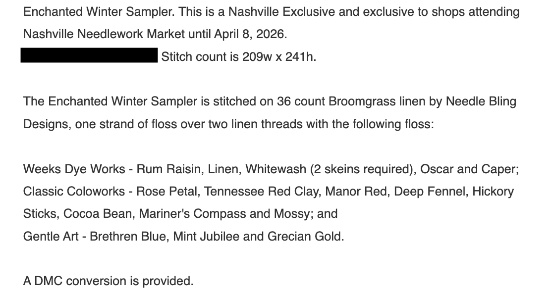 Enchanted Winter Sampler