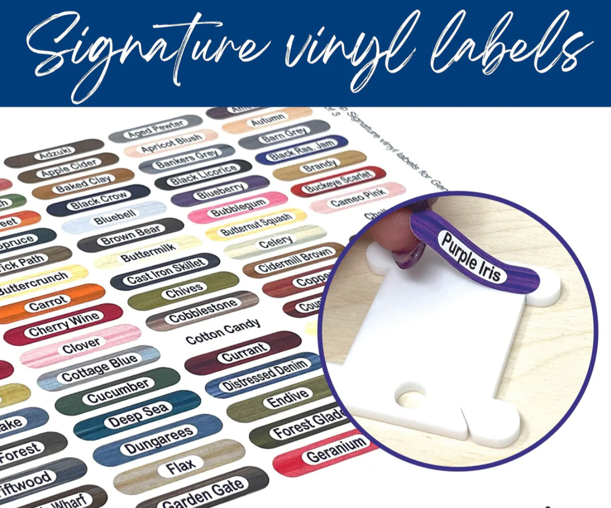 Signature Vinyl Floss Labels