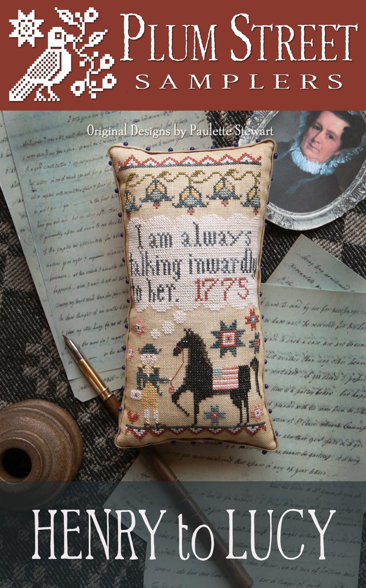 Henry to Lucy cross stitch pattern by Plum Street Samplers