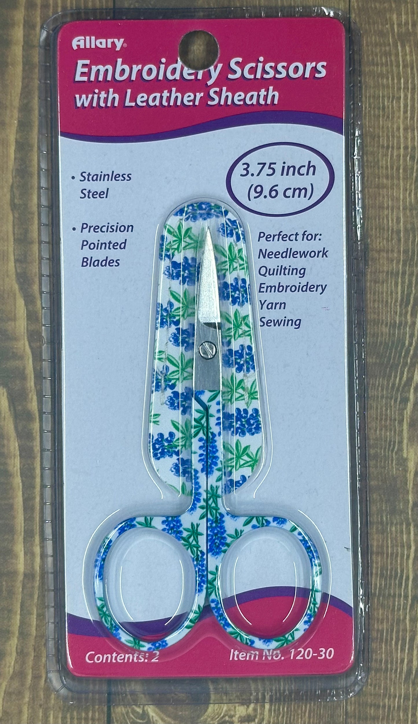 3.75" Embroidery Scissor with Leather Sheath