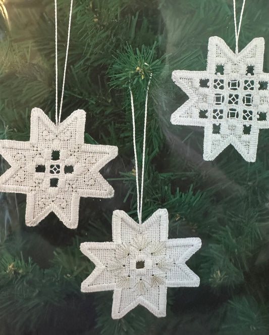White Star Hardanger Ornament Kit