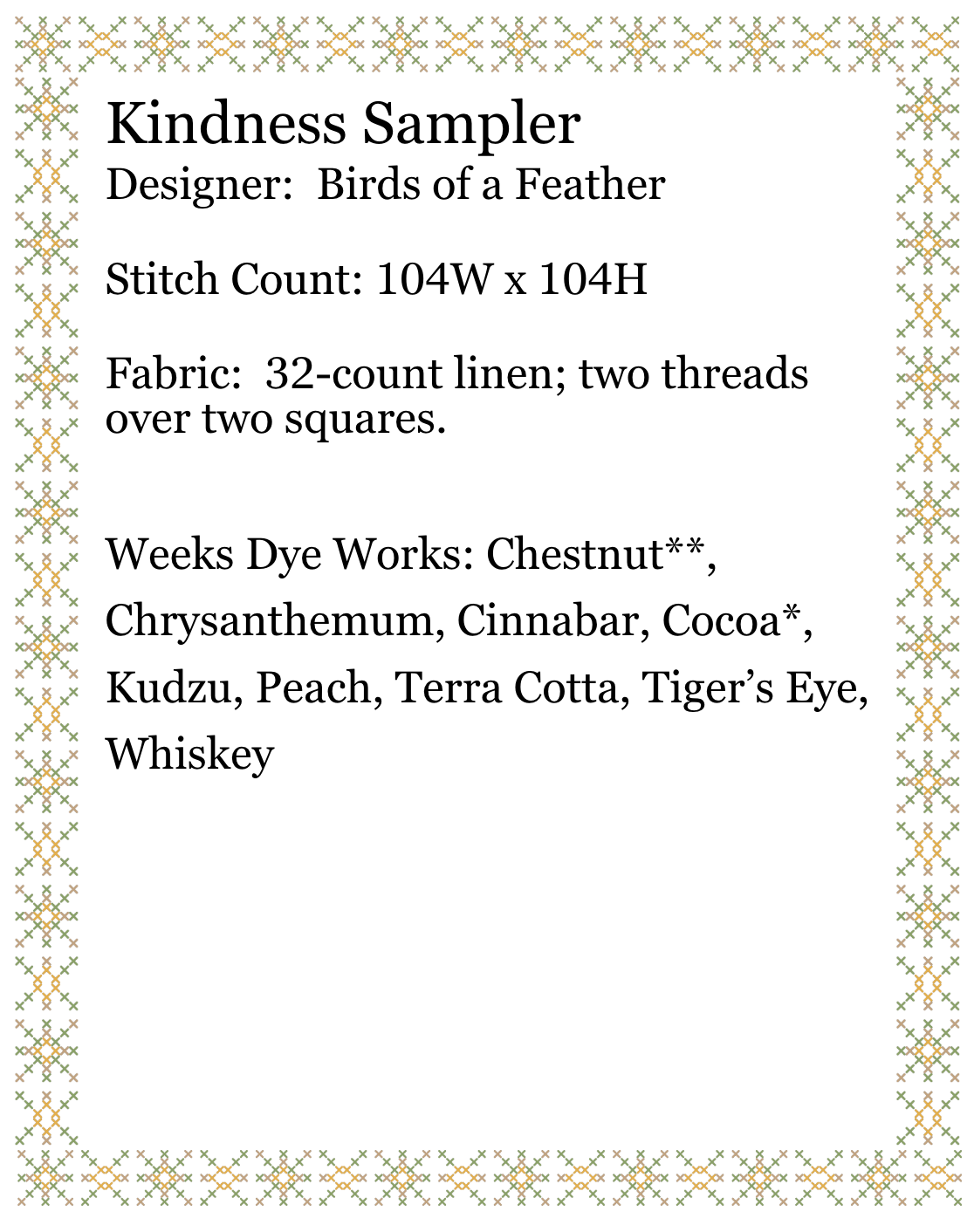 Kindess Sampler