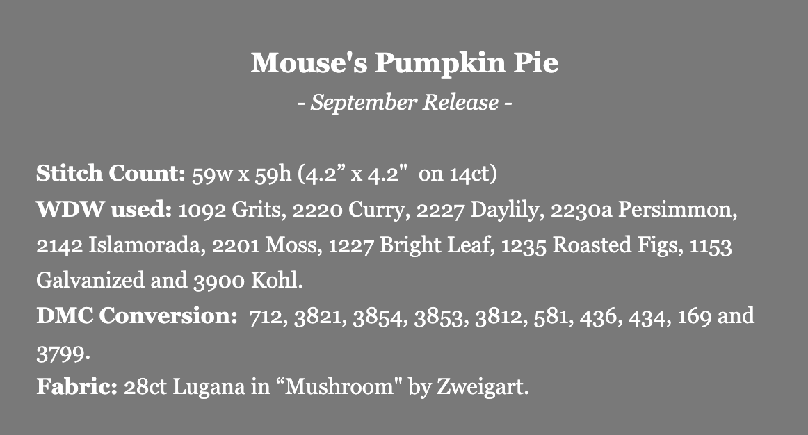 Mouse's Pumpkin Pie