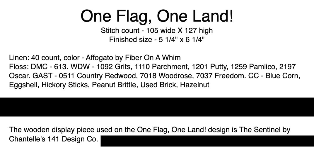 One Flag, One Land!