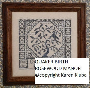 Quaker Birth Sampler