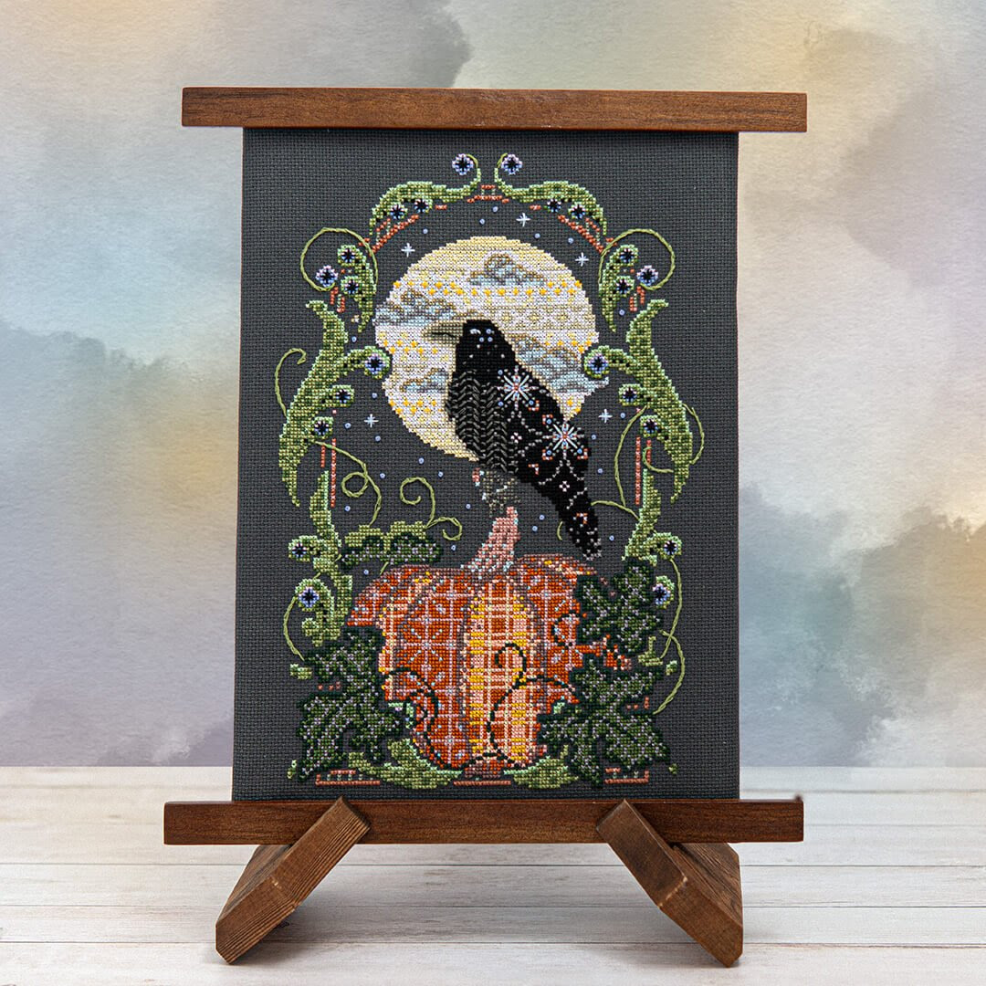 Raven's Harvest Moon – Thread the Needle Stitchery LLC