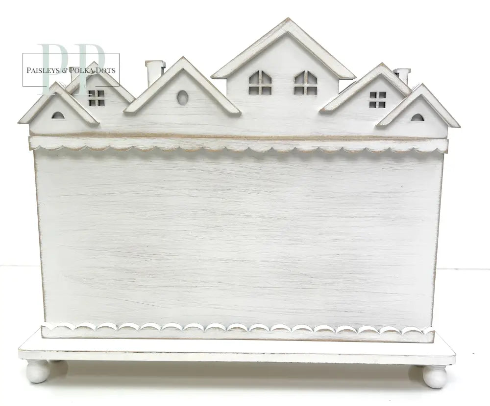 Rooftop Row Cross Stitch Frame