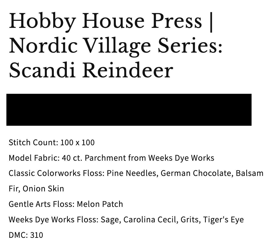 Scandi Reindeer