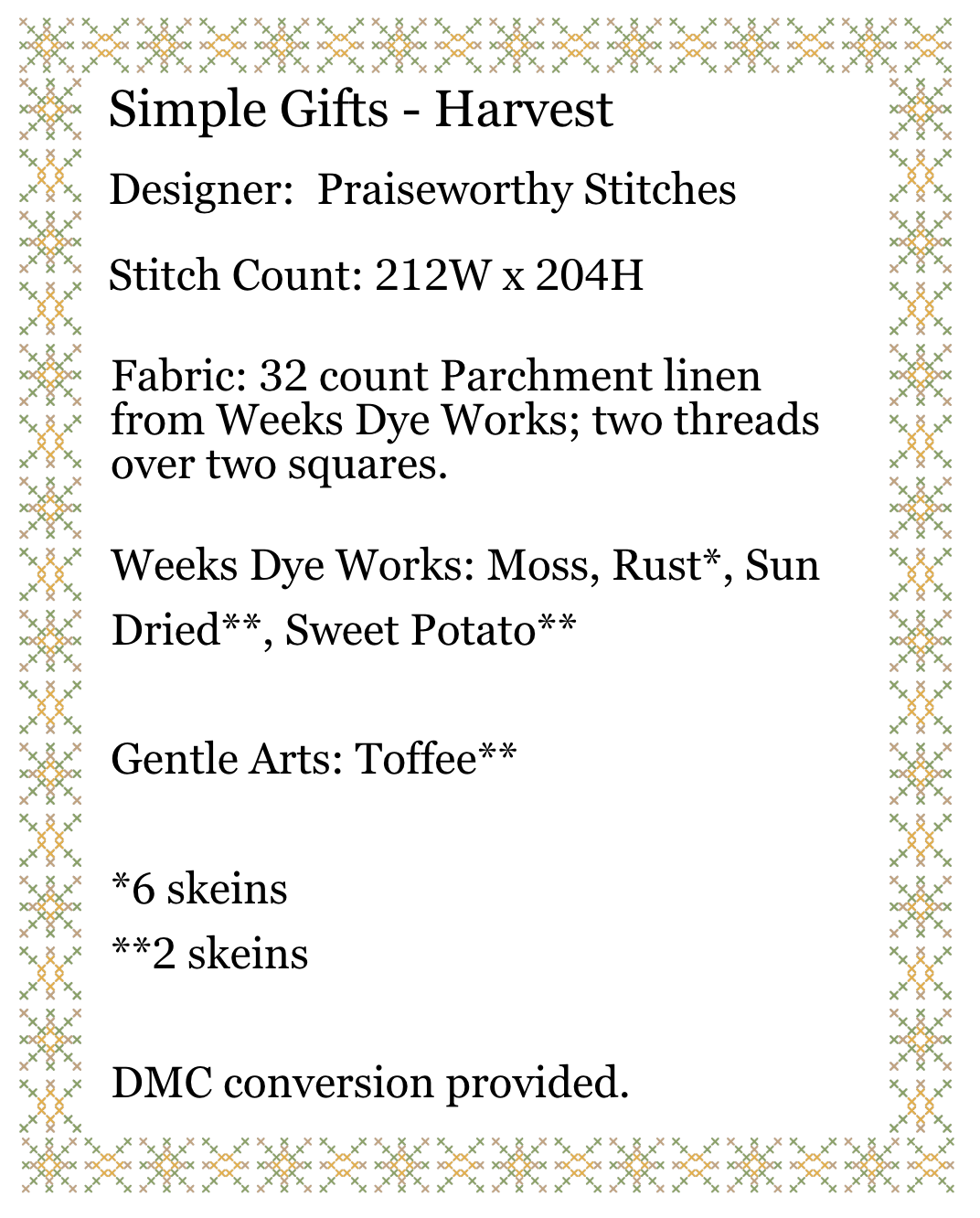 Simple Gifts - Harvest