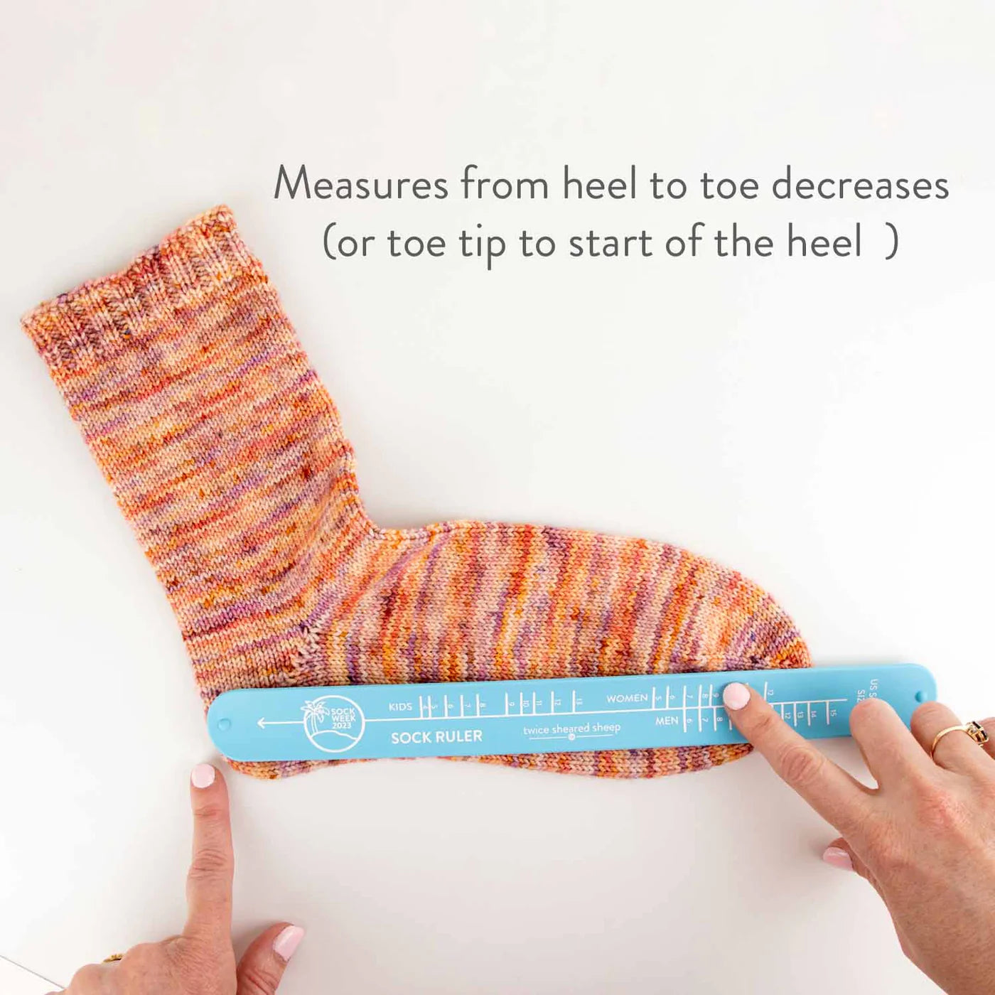 Sock Sizing Ruler