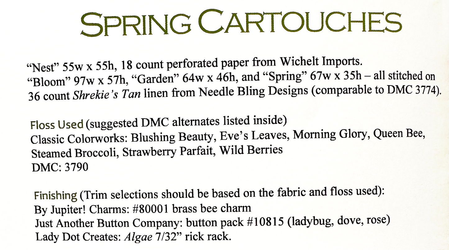 Spring Cartouches