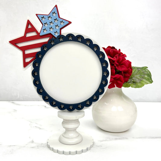Star Pedestal Cross Stitch Display