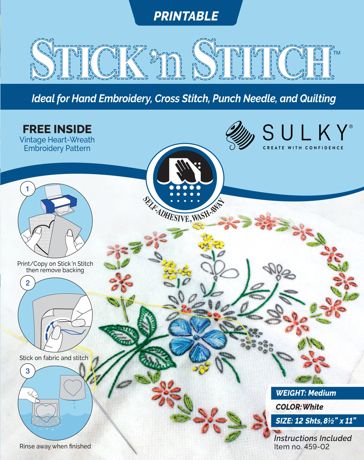 Sulky Stick 'n Stitch Printable Sheets