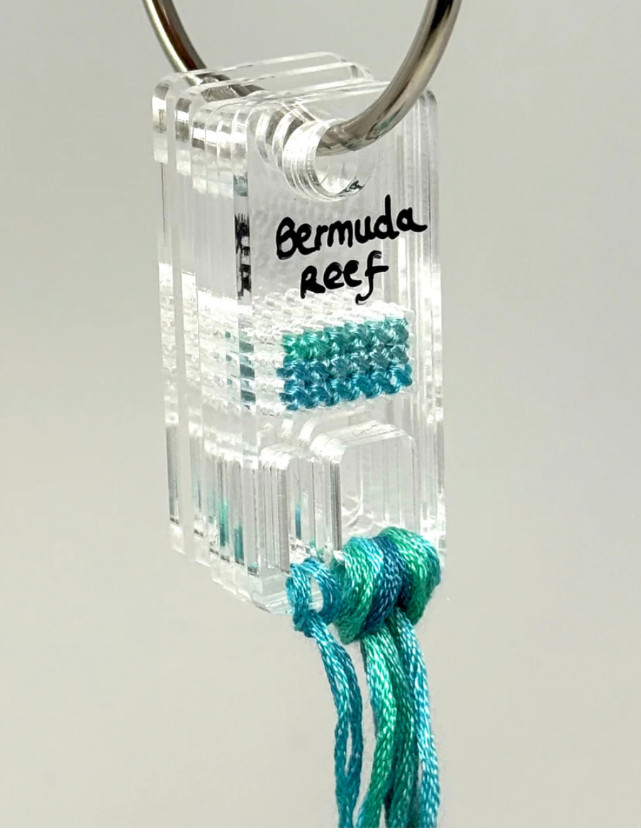 Clear Stitchable Acrylic Floss Drops (set of 20)