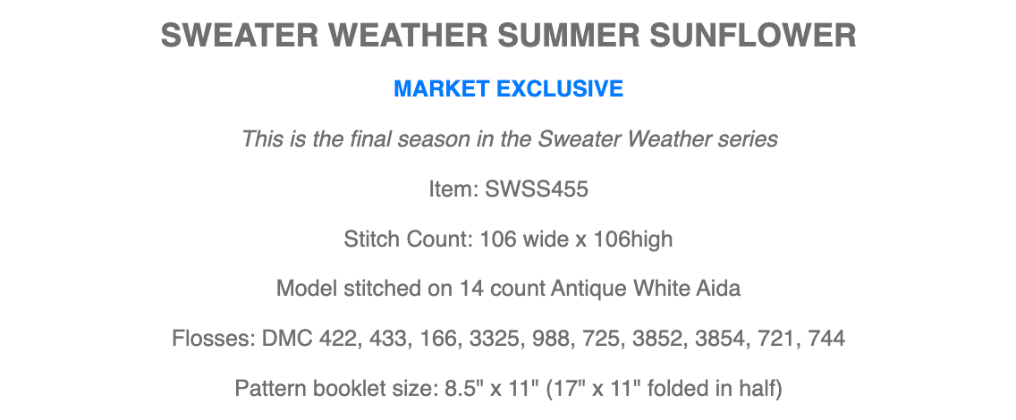 Sweater Weather Summer Sunflowers
