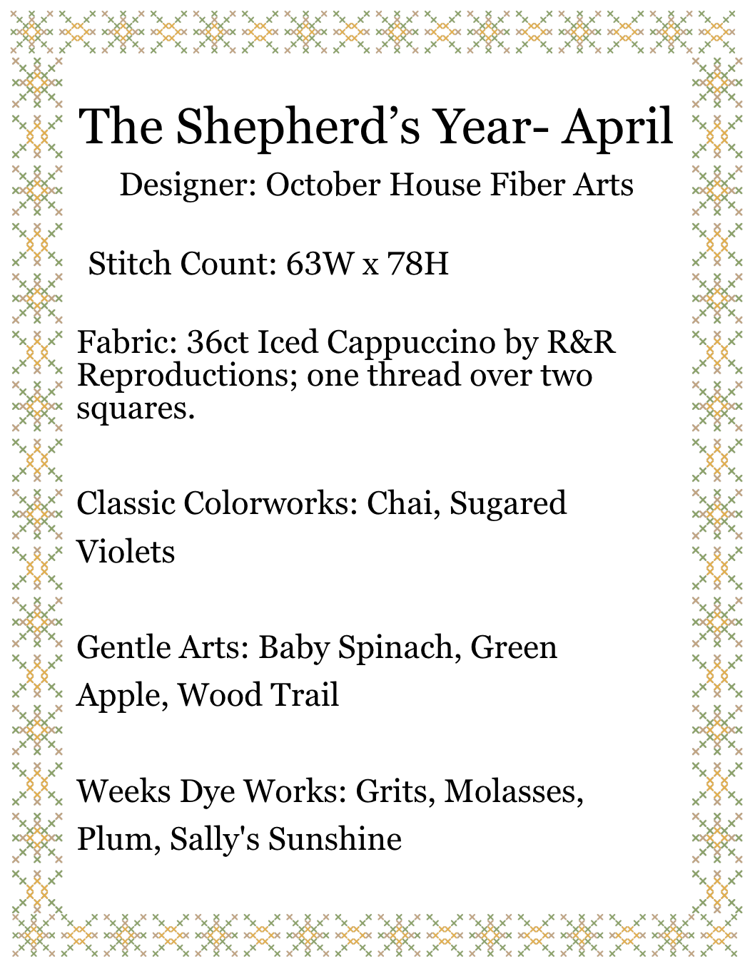 The Shepherd's Year - April