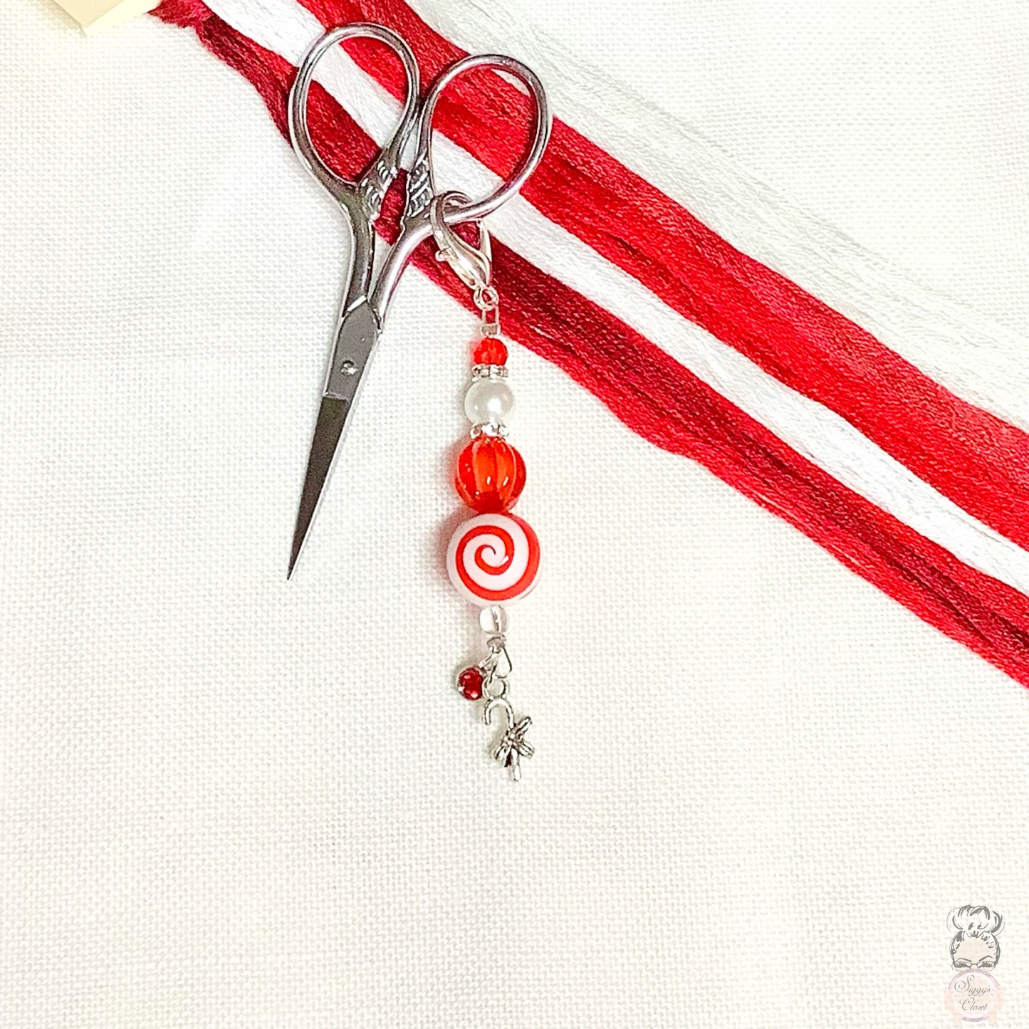 Exclusive Christmas Scissor Fob or Zipper Pull