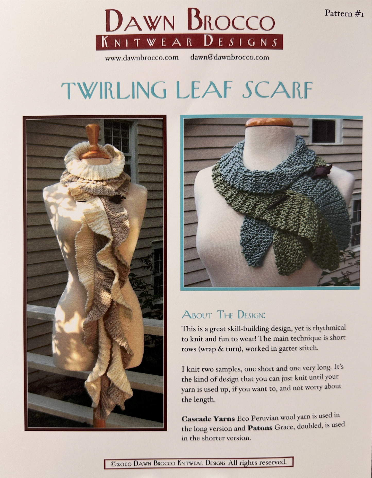 Twirling Leaf Scarf