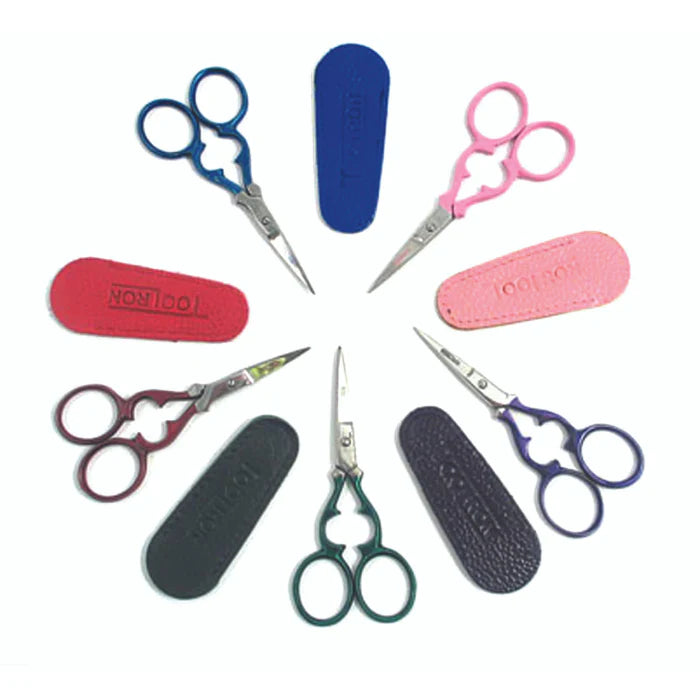 Victorian Scissors With Leather Sheath