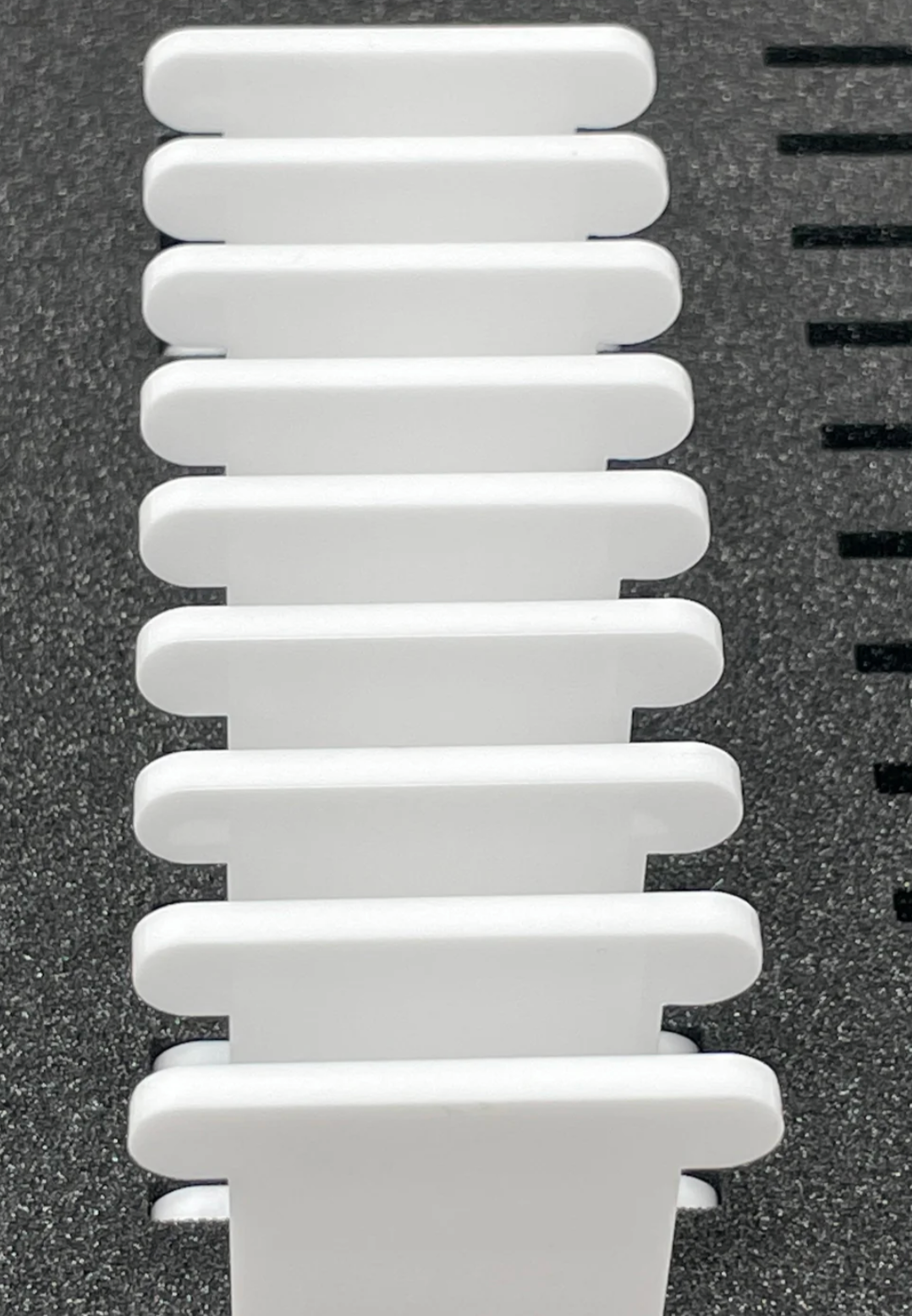 White Acrylic Bobbins (set of 24)