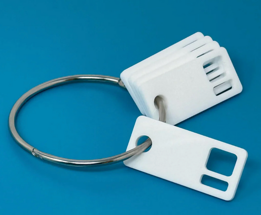 White Acrylic Floss Drops (set of 20)