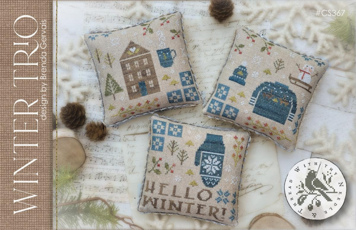 Trio Mouse Thread Winter Trio – Thread the Needle Stitchery LLC