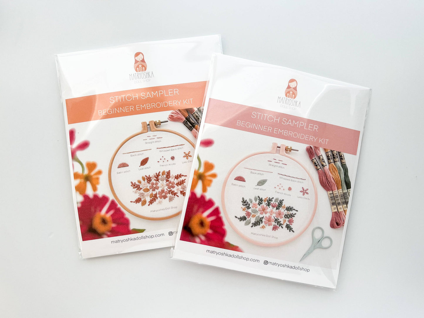 Beginner Embroidery Kit - Stitch Sampler for beginners