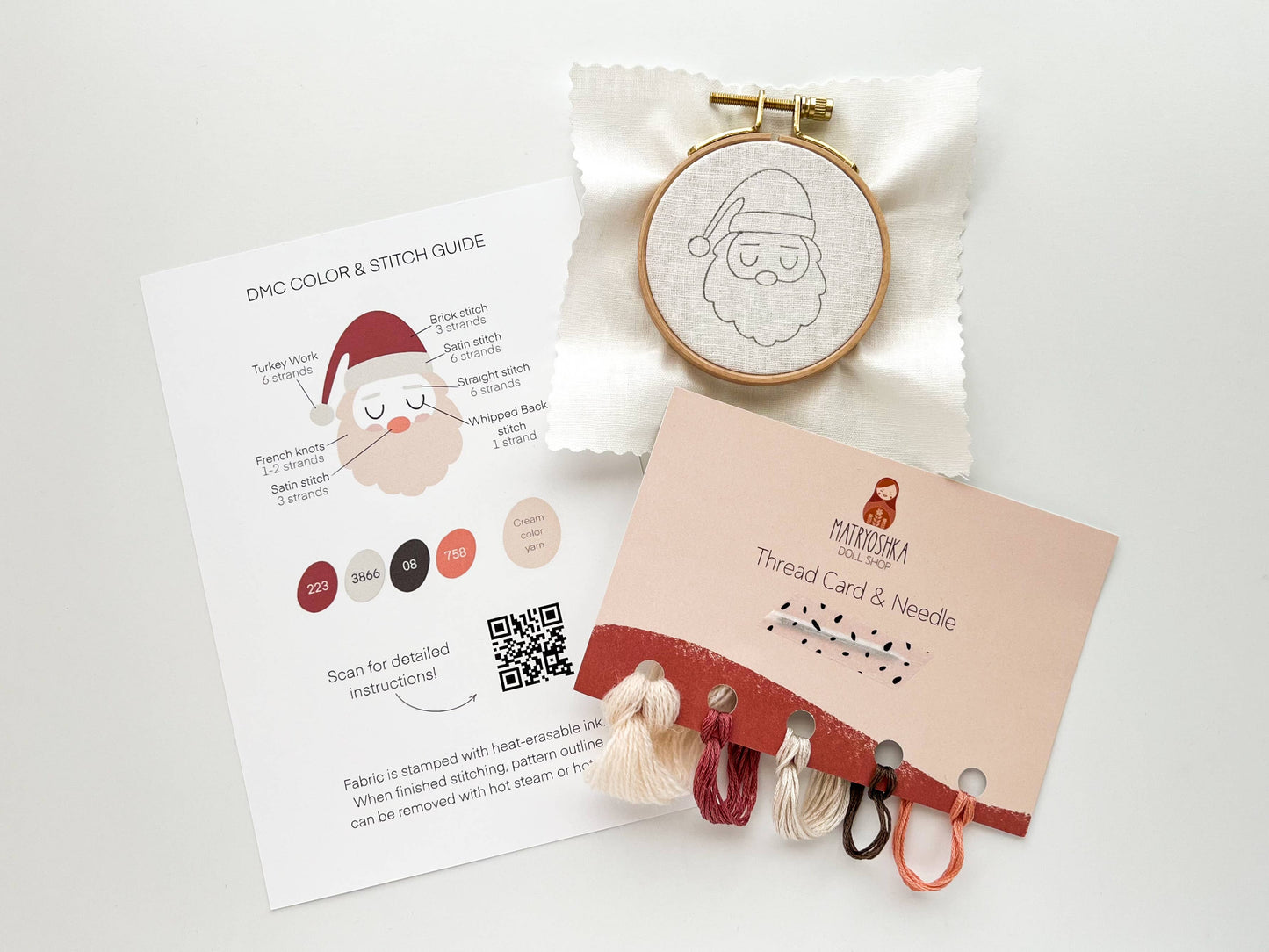 Santa Baby Embroidery Kit