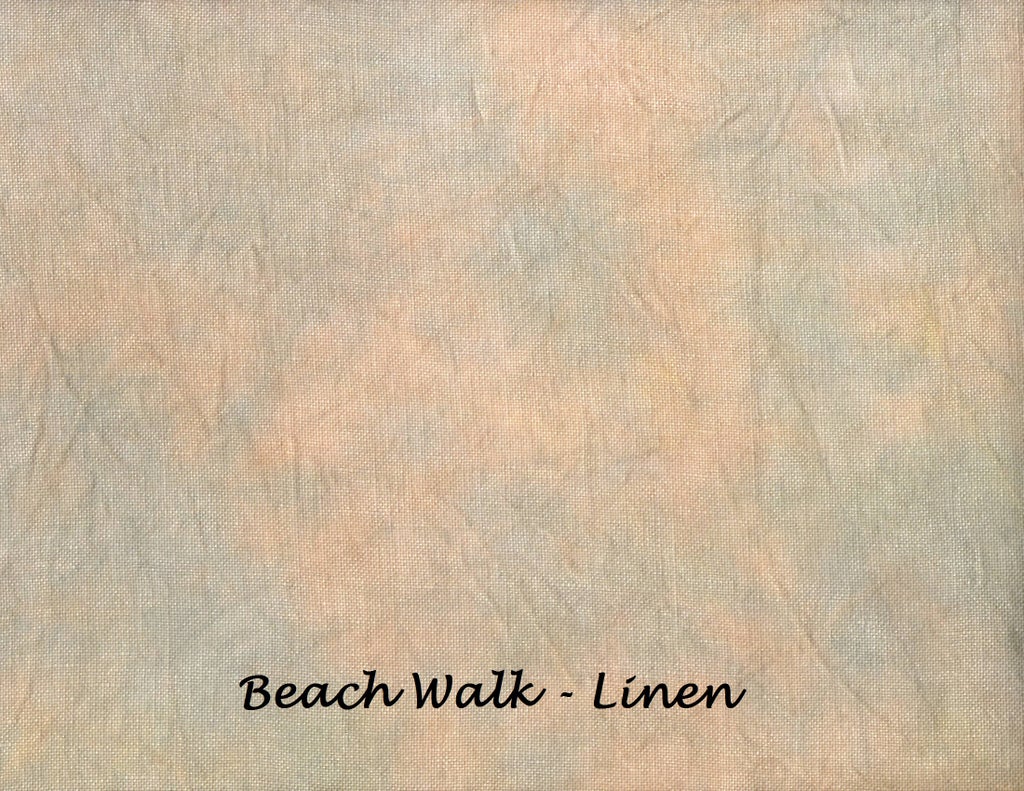Beachwalk hand dyed linen by Under the Sea Fabrics — Needlework Marketplace 2026