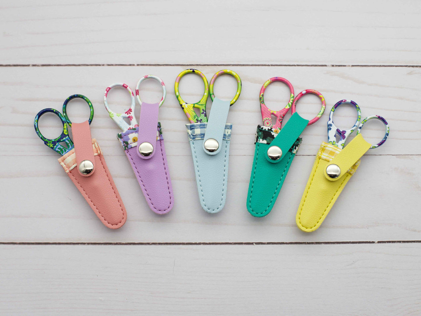 Colorful Scissors & Sheaths
